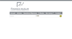 Desktop Screenshot of finance-muslim.com